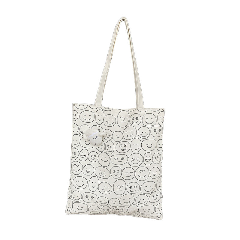 Cartoon Environmentally Friendly Reusable Shopping Bag Canvas Tote Bag
